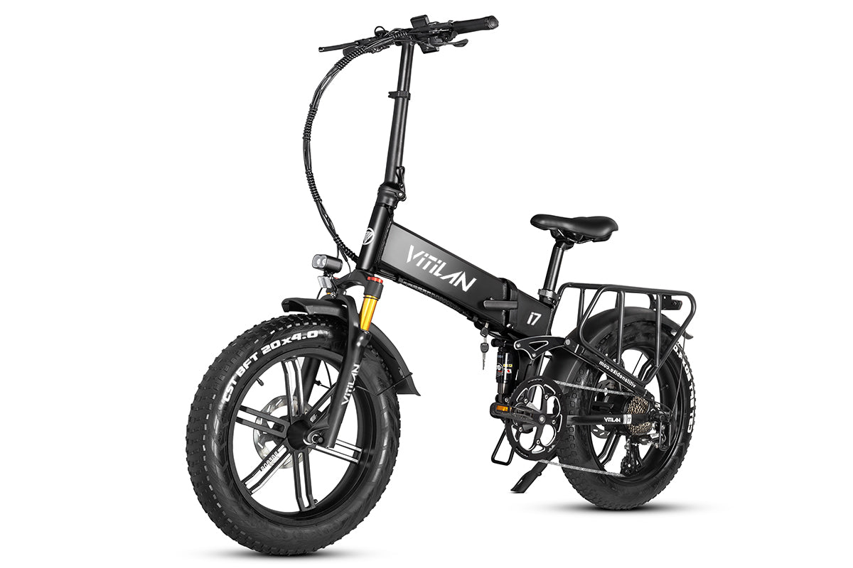 I7 Pro Folding Full Suspension Electric Bike