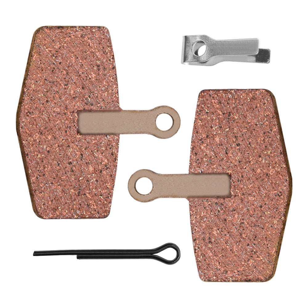 2 Pairs Bicycle Copper Base Metal  Disc Brake Pads For V3/T7/T7 PRO Electric Bike