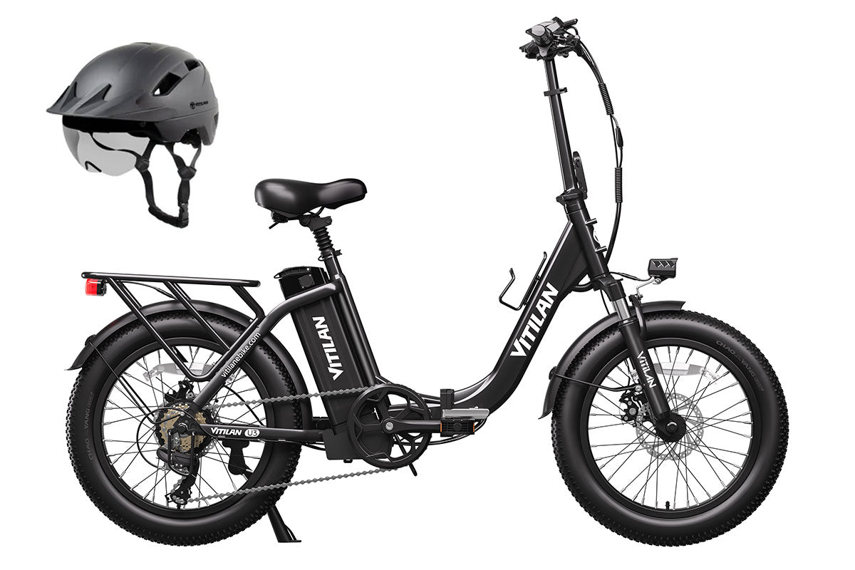 U3 Full Suspension Foldable Fat Tire Electric Bike