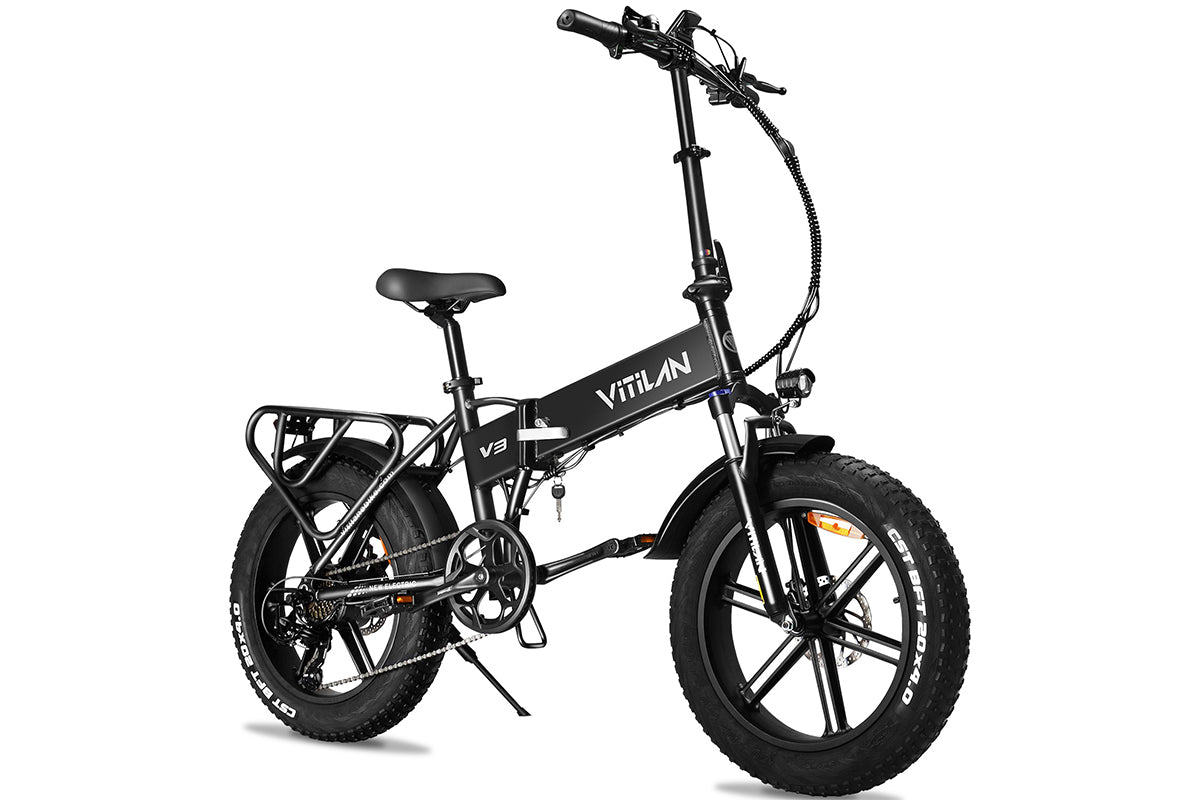 V3 2.0 Folding Fat Tires Adult All Terrain Electric Bike