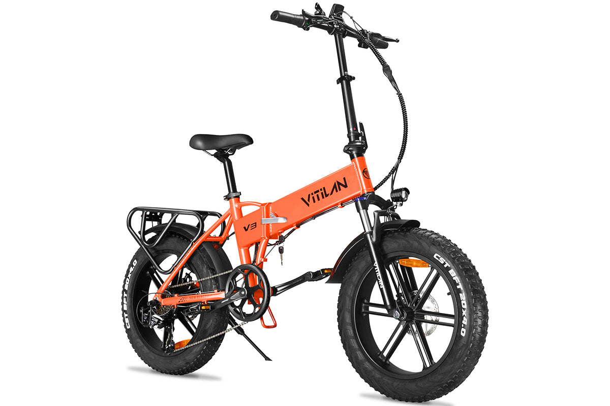 V3 2.0 Folding Fat Tires Adult All Terrain Electric Bike