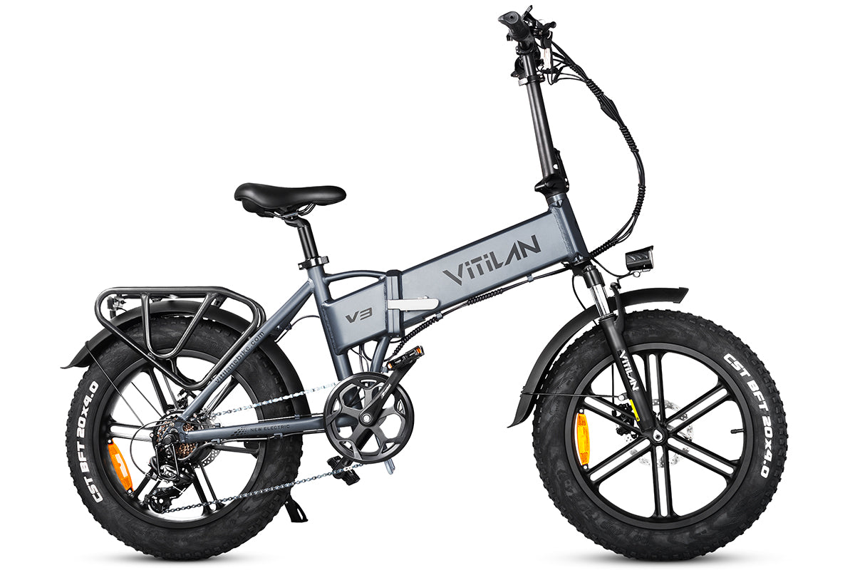 V3 2.0 Folding Fat Tires Adult All Terrain Electric Bike