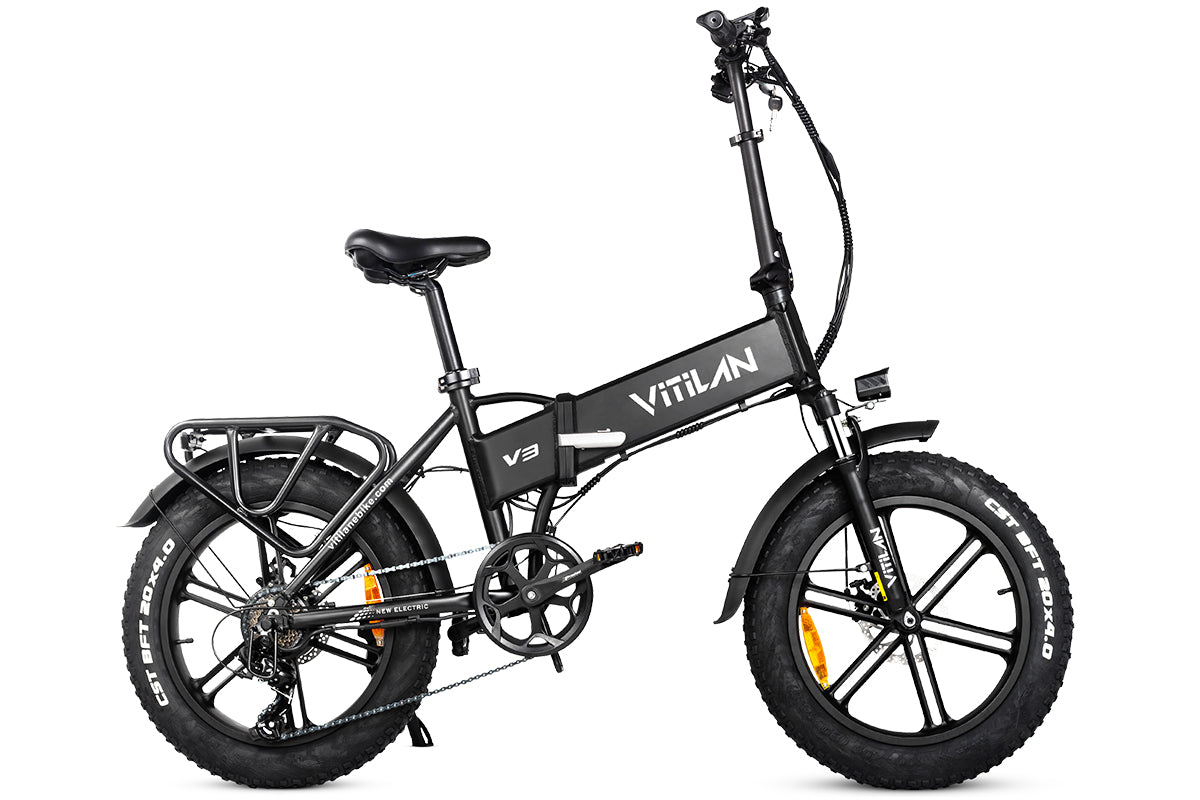 V3 2.0 Folding Fat Tires Adult All Terrain Electric Bike