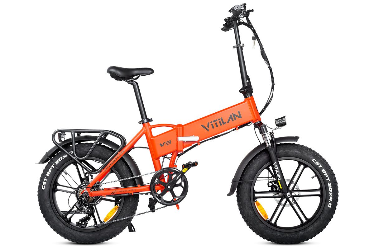 V3 2.0 Folding Fat Tires Adult All Terrain Electric Bike