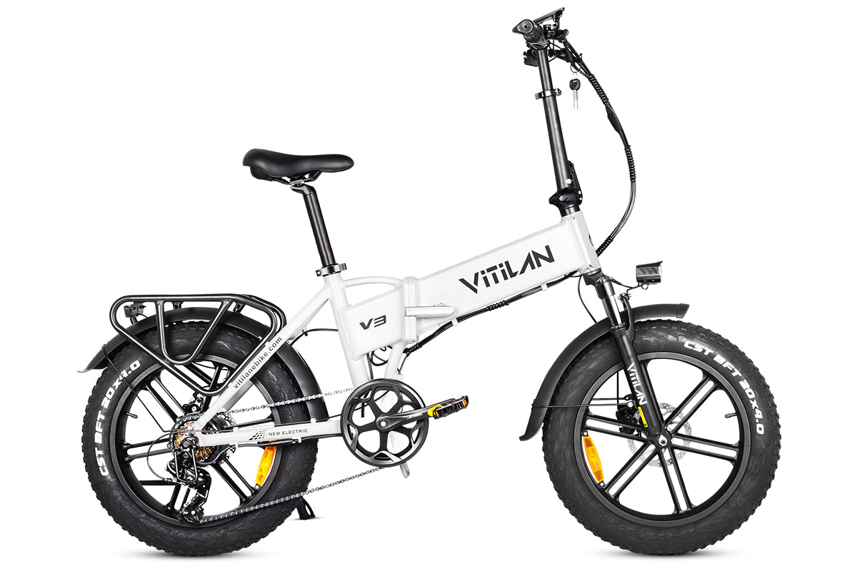 V3 2.0 Folding Fat Tires Adult All Terrain Electric Bike