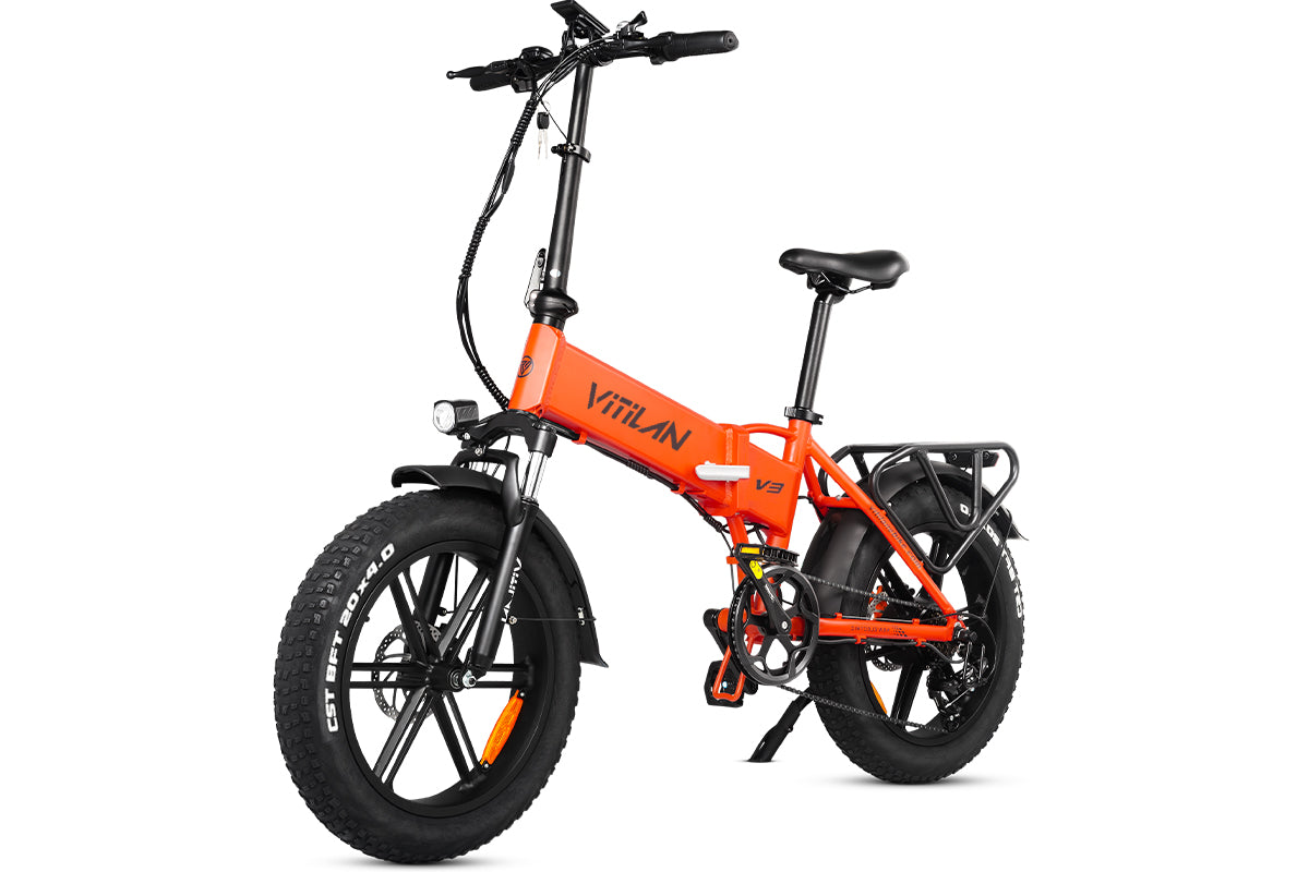 V3 2.0 Folding Fat Tires Adult All Terrain Electric Bike