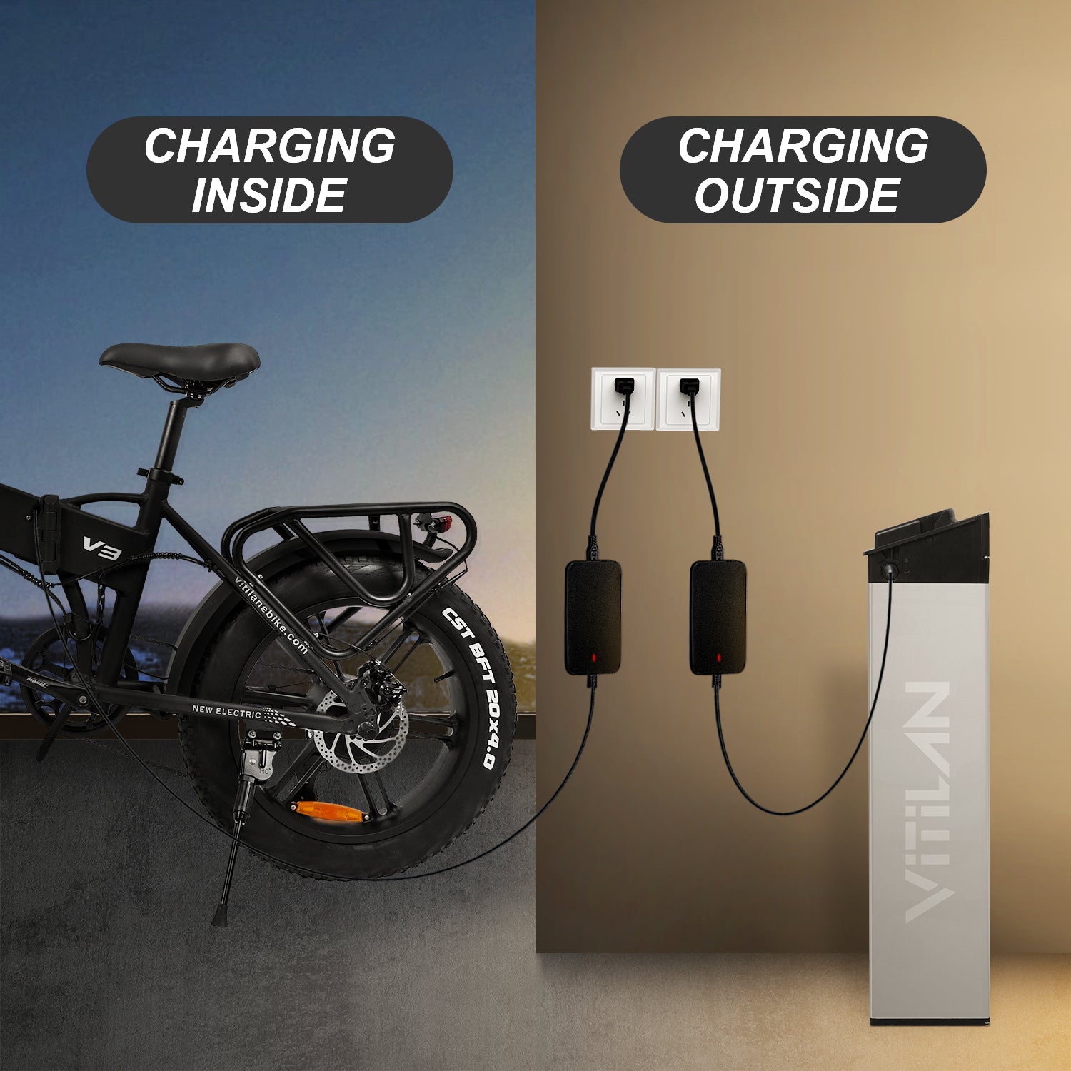 Charging ebike battery online