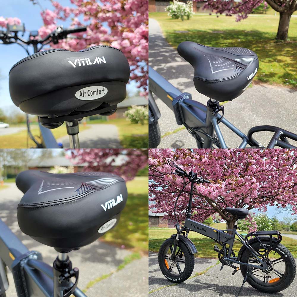 Inflatable Airbag Bike Seat Cover Bicycle Seat Cushion Bike Saddle Cover  for Mountain Bike,Bicycle,Electric Bike,Fitness Bike,Etc